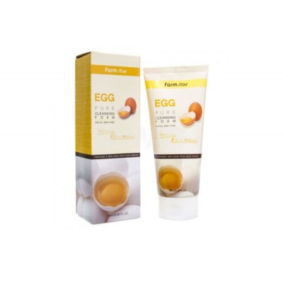Пенка для умывания Egg Pure Cleansing Foam FarmStay, 180 ml