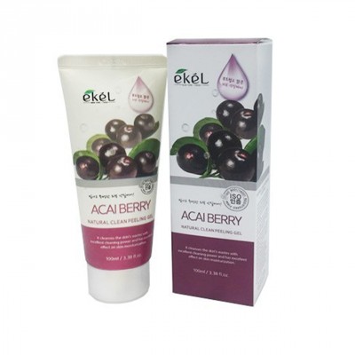 Пилинг-скатка с экстрактом ягод Асаи Natural Clean Peeling Gel Acai Berry, 100 ml