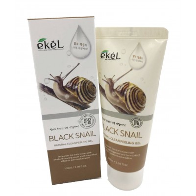 Пилинг-скатка для лица Ekel Black Snail Natural Clean Peeling Gel, 100 ml