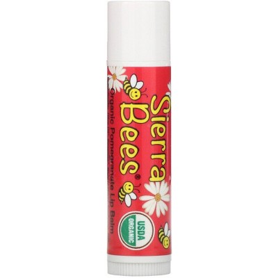 Органический бальзам для губ Sierra Bees, запах граната