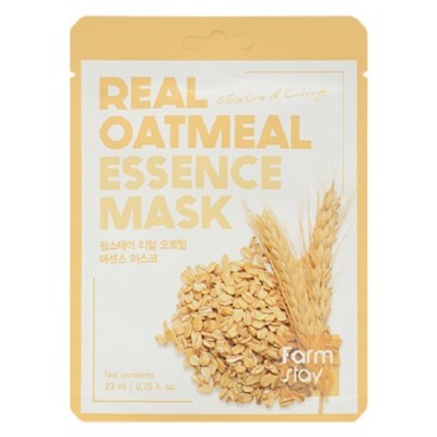 Тканевая маска для лица с экстрактом Овса FarmStay Real Oatmeal Essence Mask