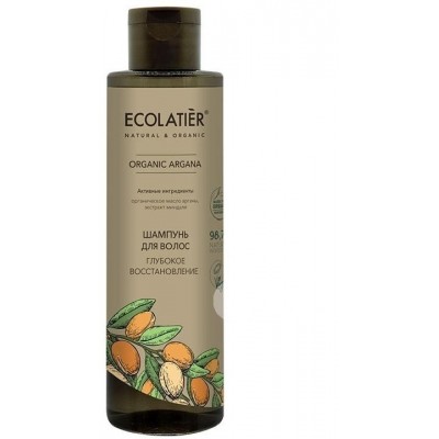 Шампунь для волос Глубокое восстановление, ECOLATIER, 250 ml